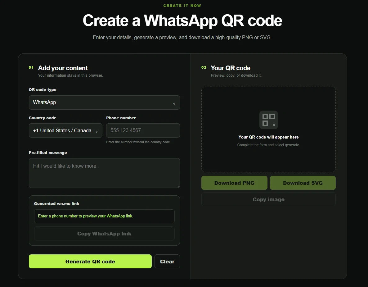 WhatsApp QR Code Message Templates for Businesses hero image
